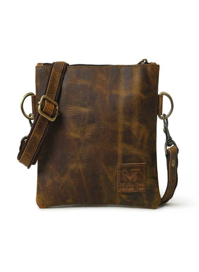 MaheTri Darcy Women's Leather Cross-Body Sling Bag With Adjustable Shoulder Straps | Genuine Leather Sling Bag For Girls/Women's | Perfect For Gift - Image 1
